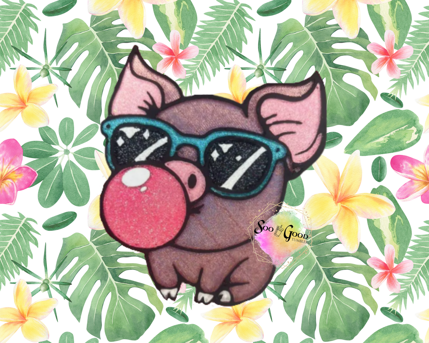 Bubblegum Pig Blinged Car Freshie
