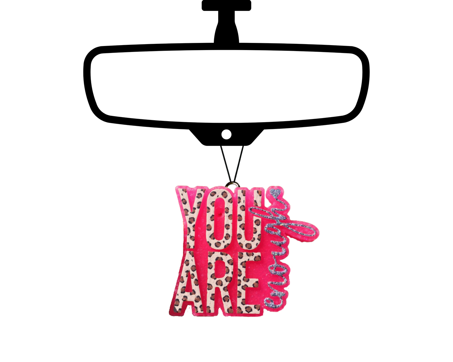 You Are Enough Blinged Car Freshie