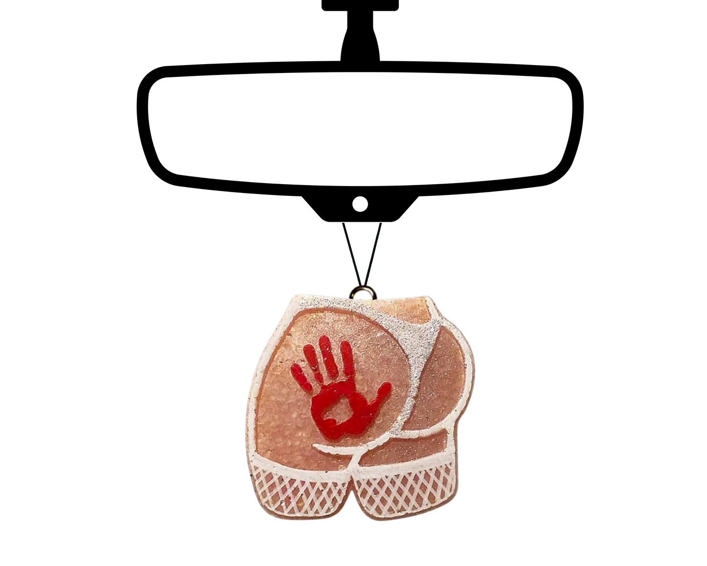 Slapped Booty Blinged Car Freshie