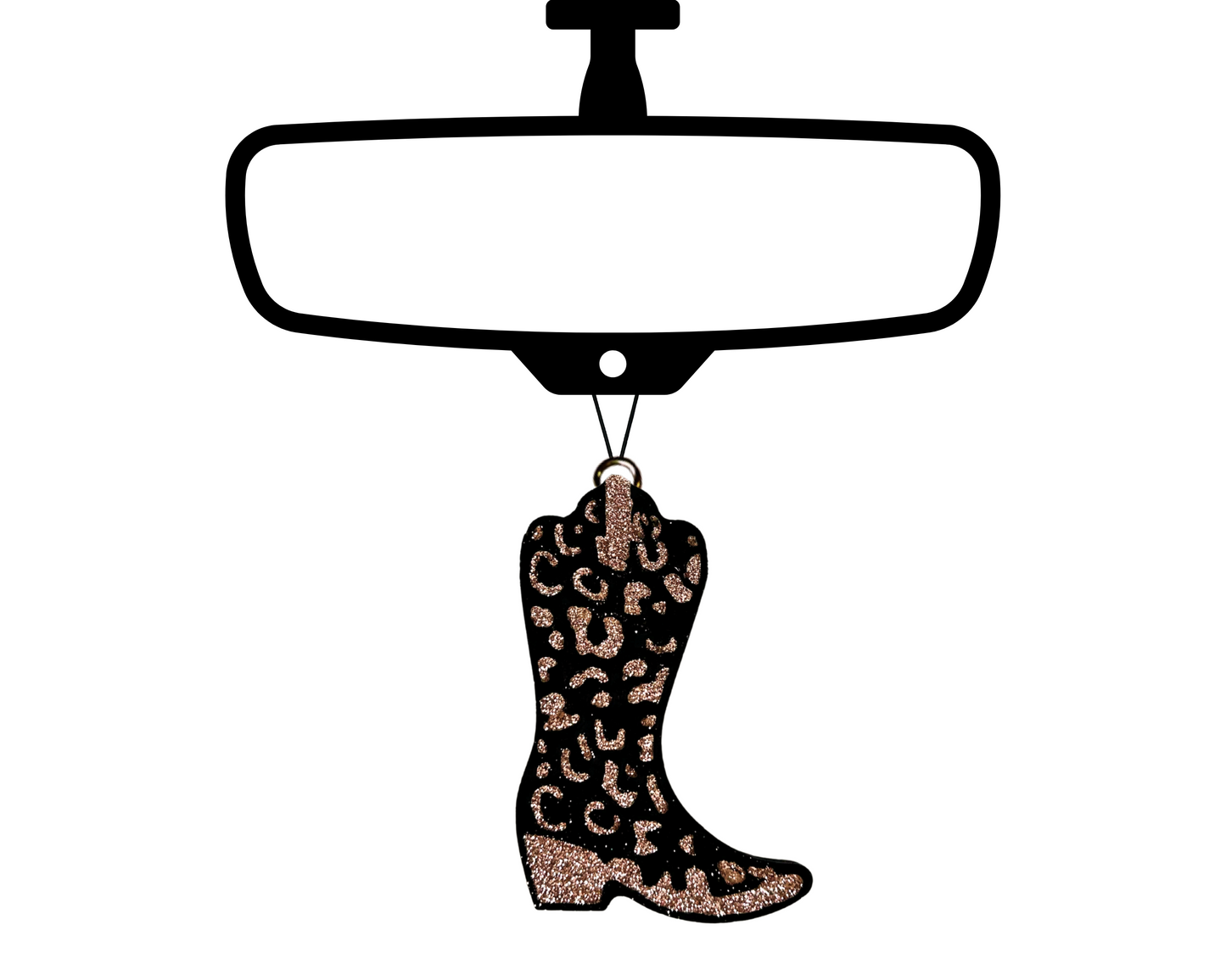 Western Boot Blinged Car Freshie