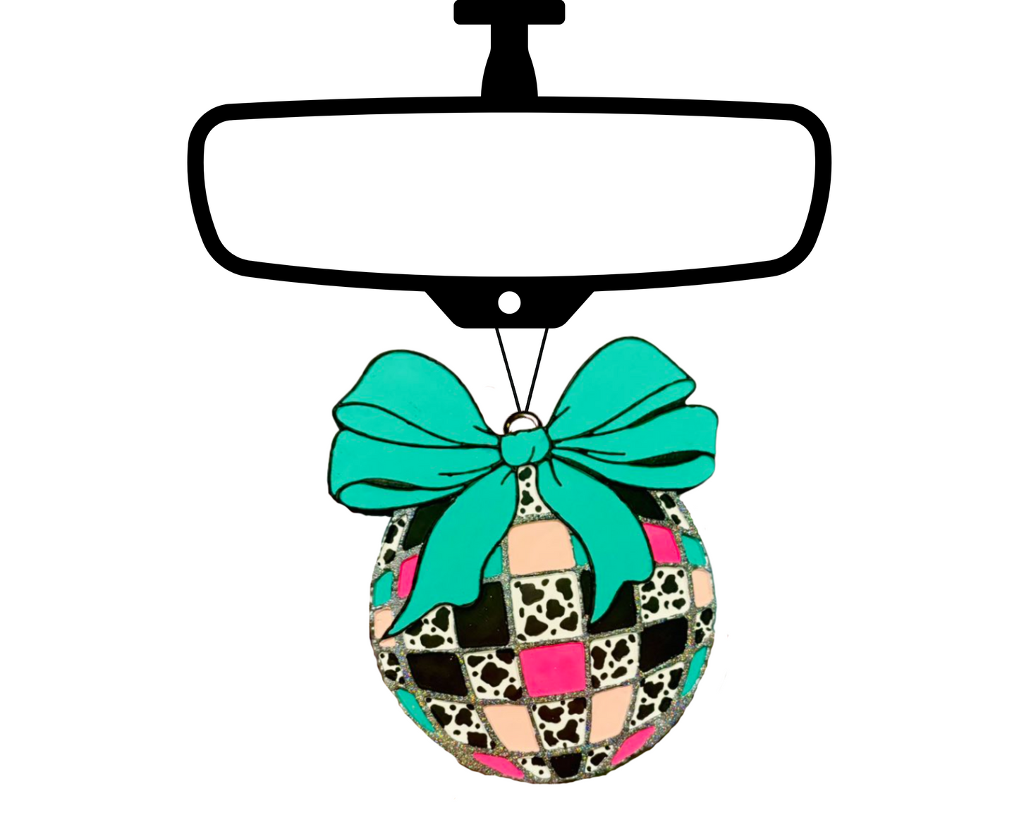 Disco Ball Blinged Car Freshie