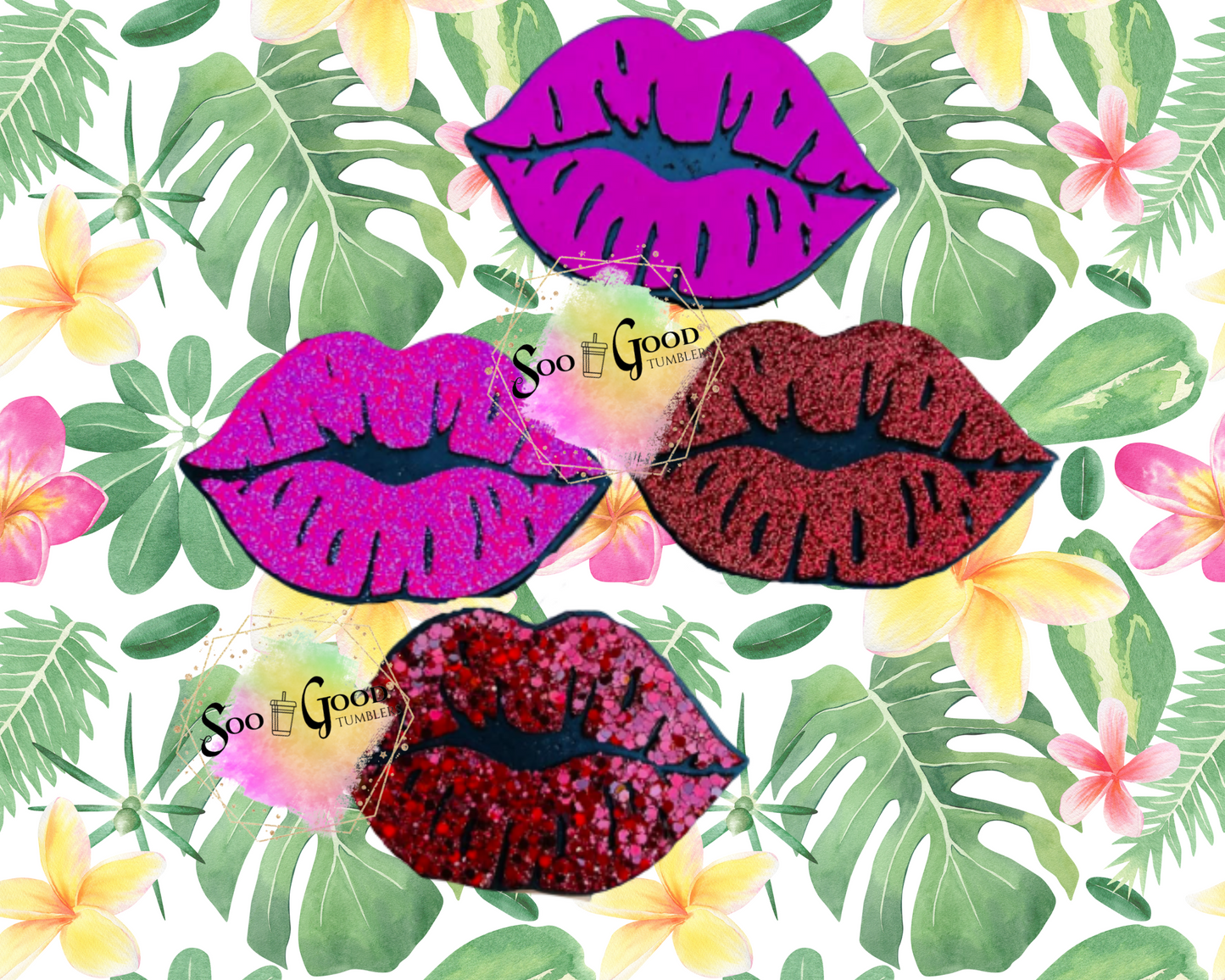 Lips Blinged Car Freshie