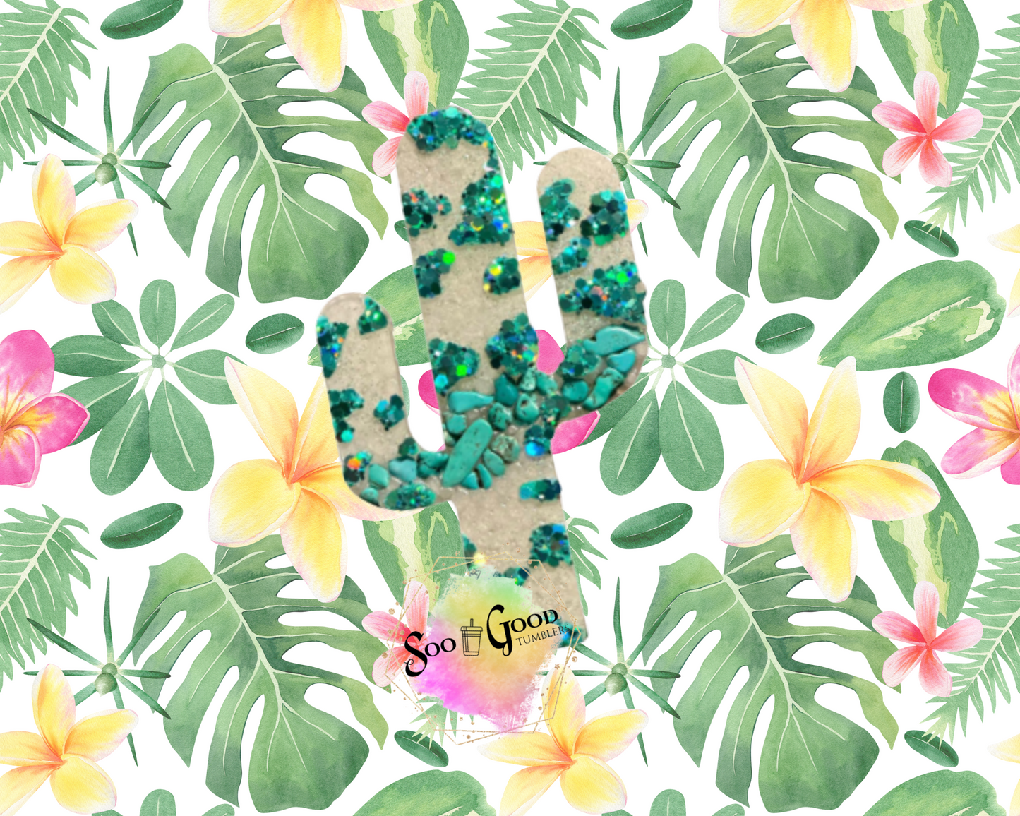 Cactus Blinged Car Freshie