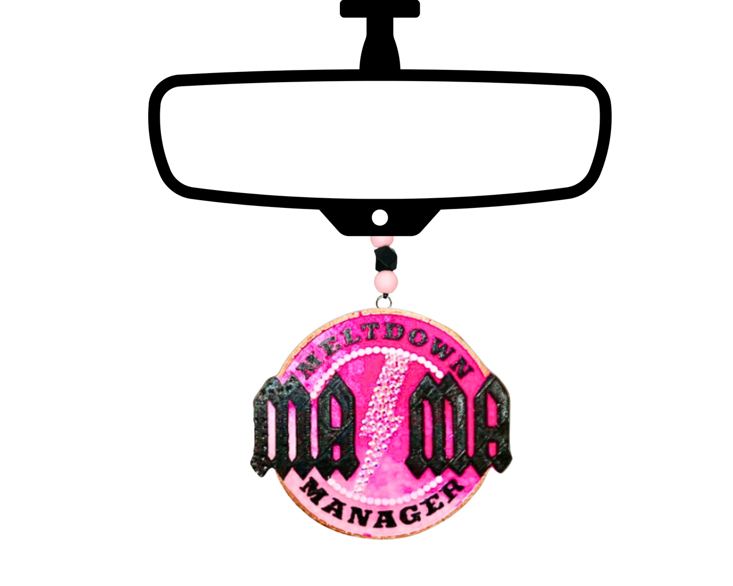 Meltdown Mama Blinged Car Freshie