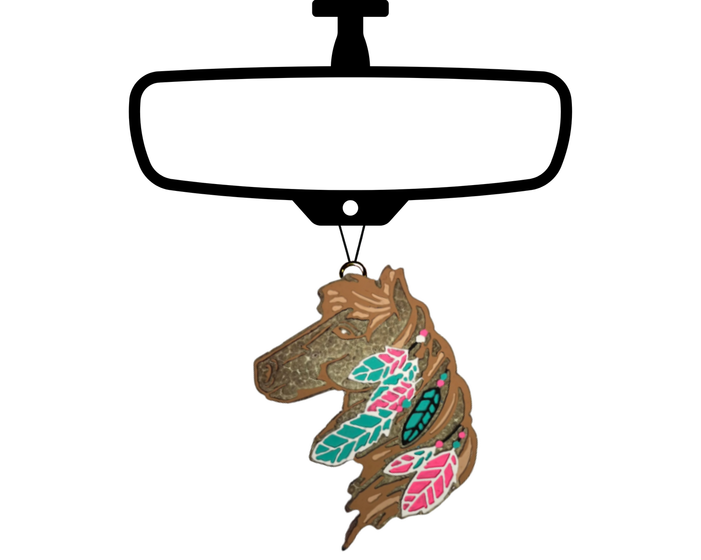 Horse Blinged Car Freshie