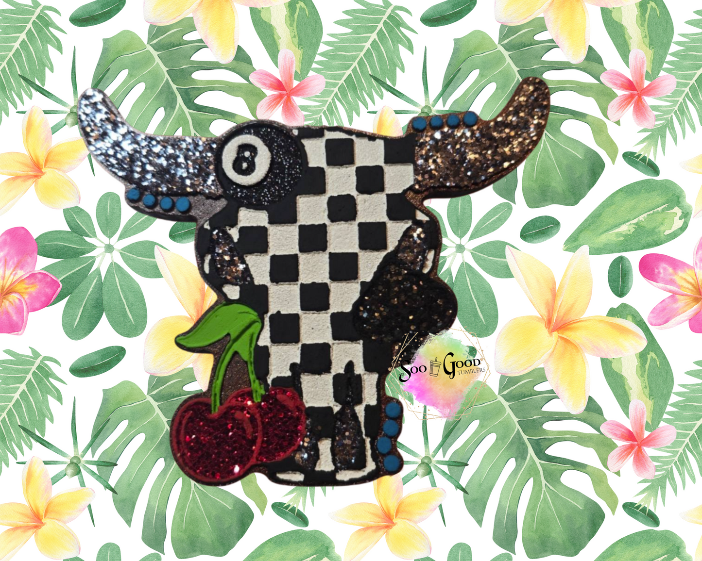 Western Bull Blinged Car Freshie