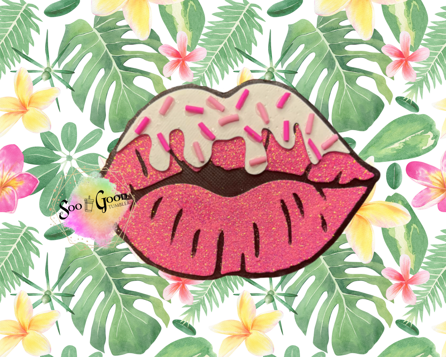 Lips Blinged Car Freshie