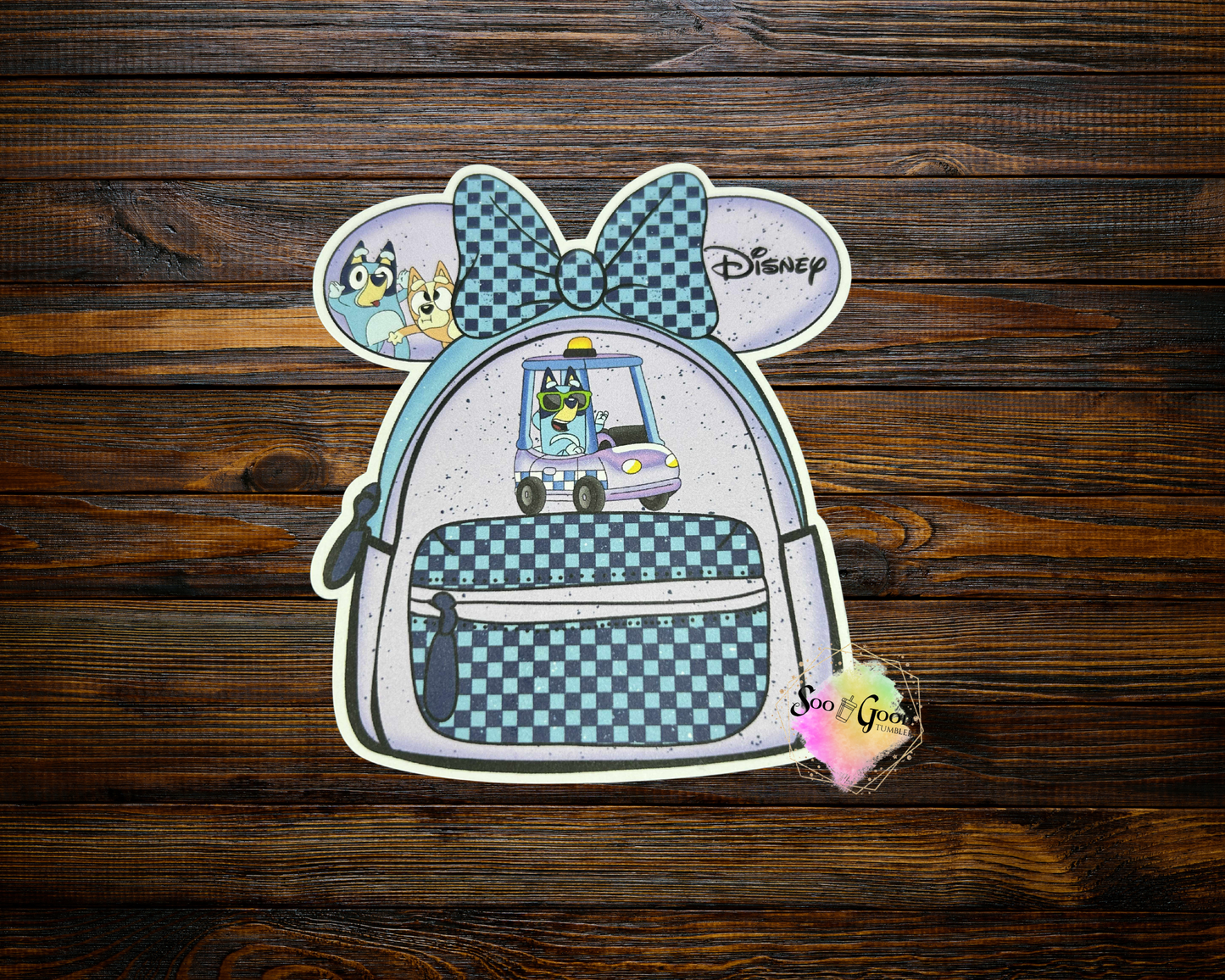Mouse Ears Backpack Cardstock Car Freshie (Style 5)