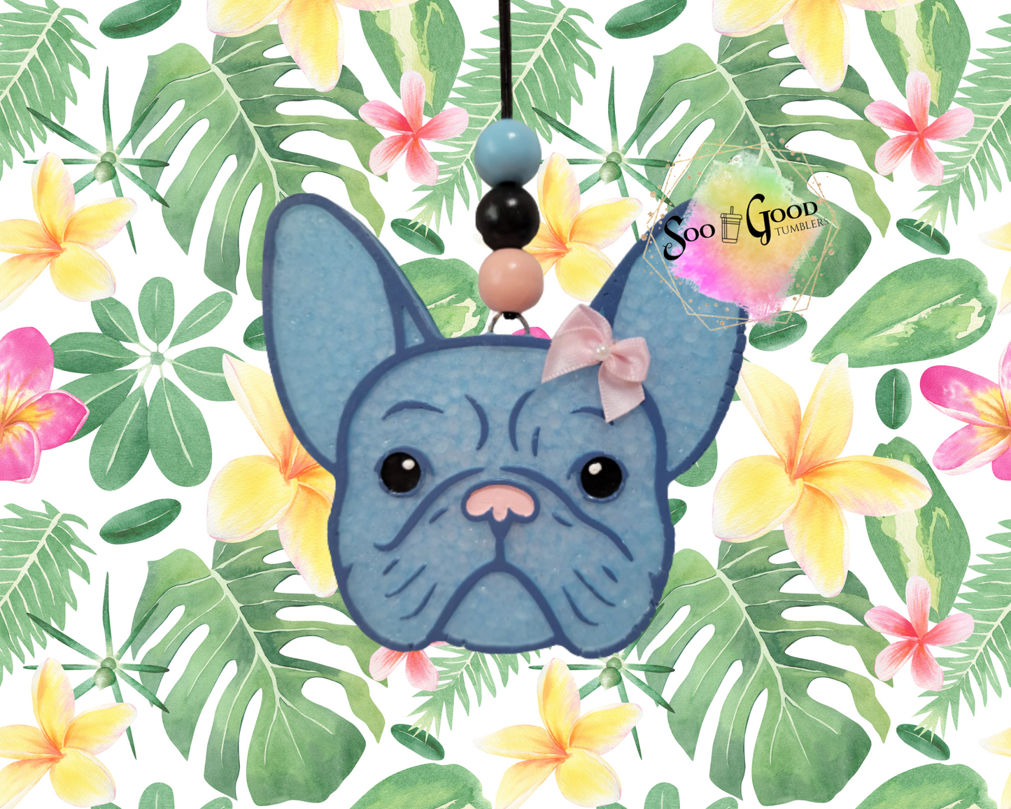 French Bulldog Blinged Car Freshie