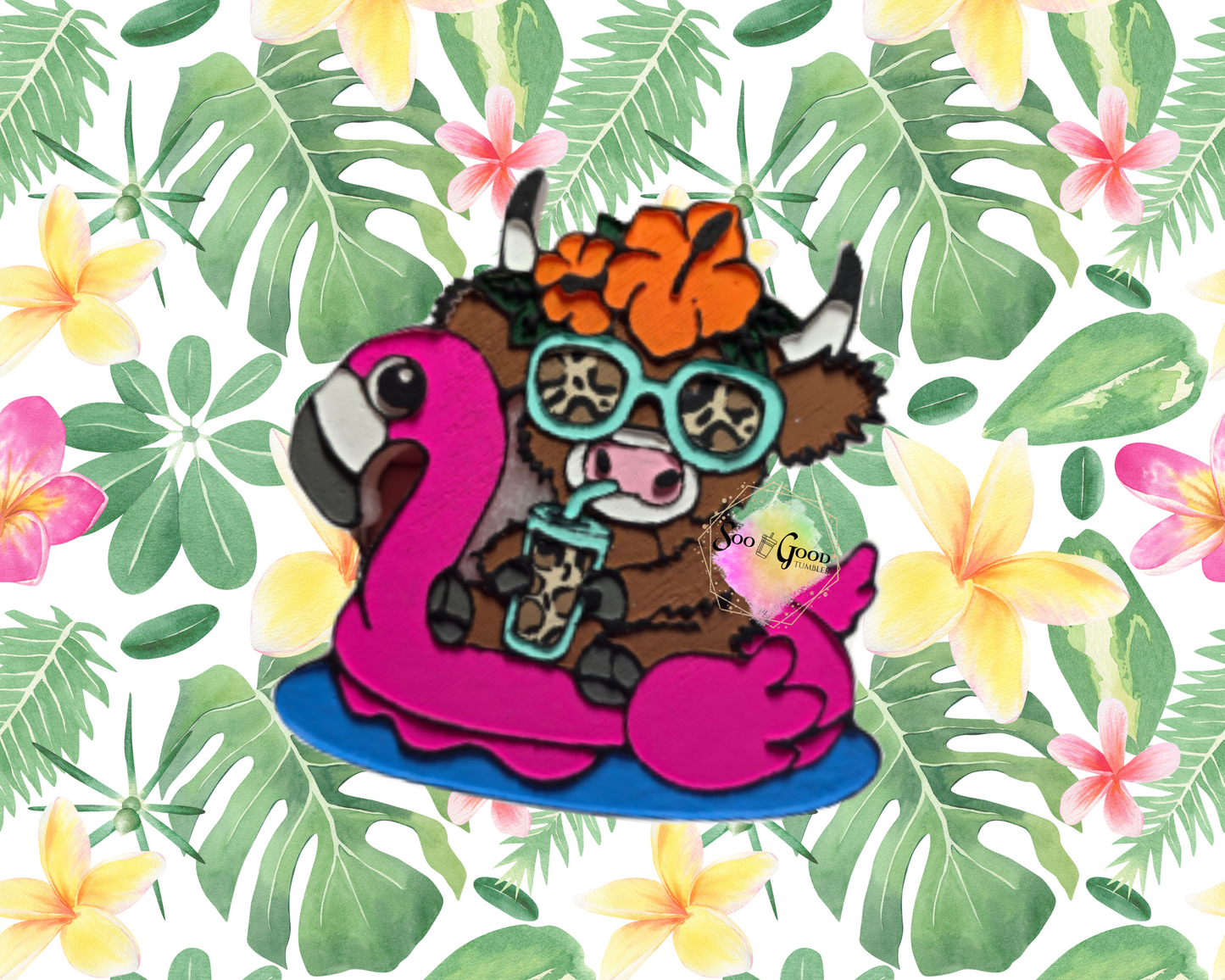 Floating Highlander Blinged Car Freshie