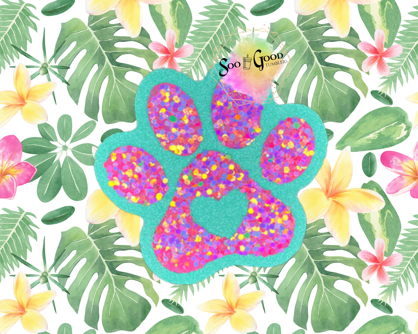 Puppy Paw Blinged Car Freshie