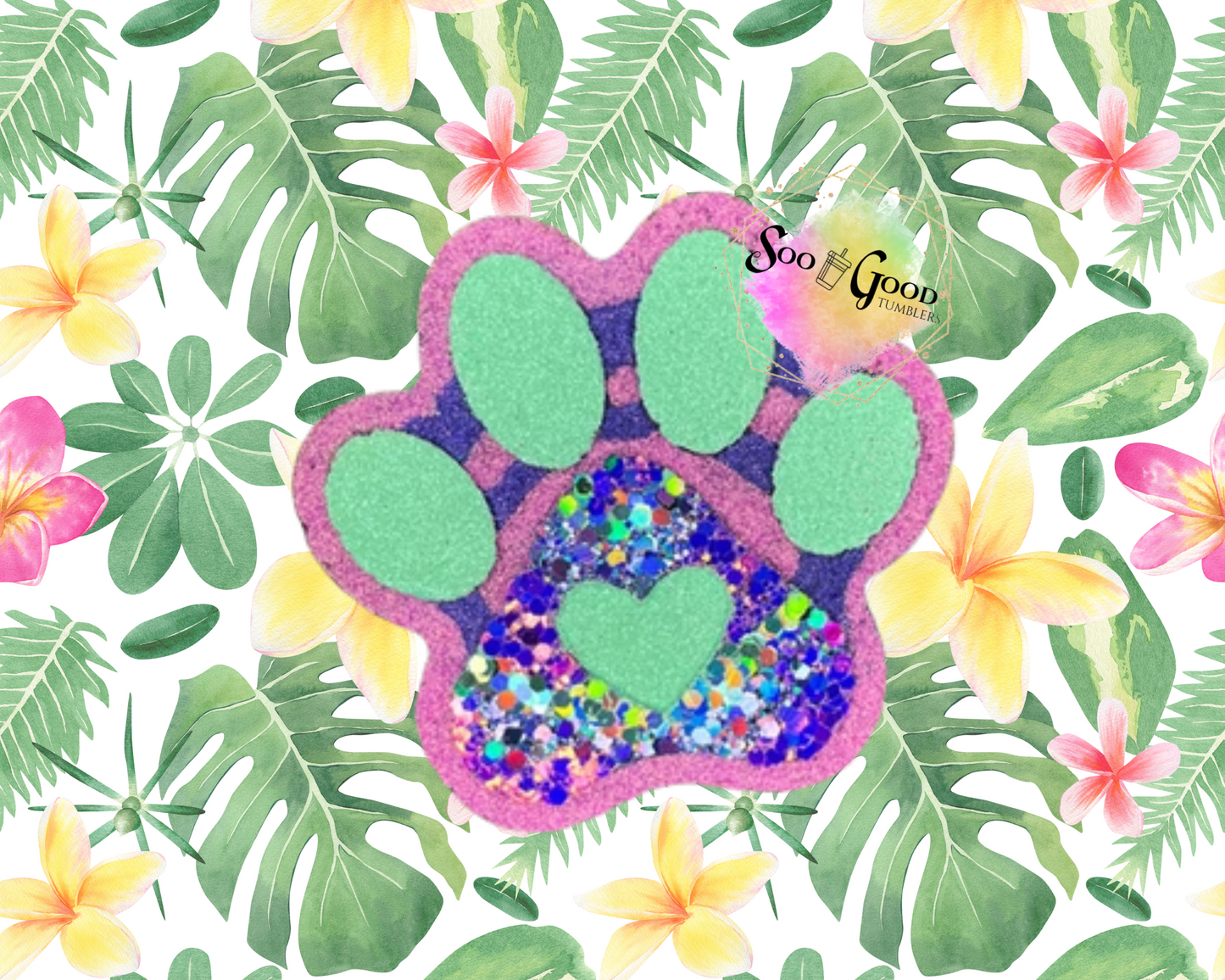 Puppy Paw Blinged Car Freshie