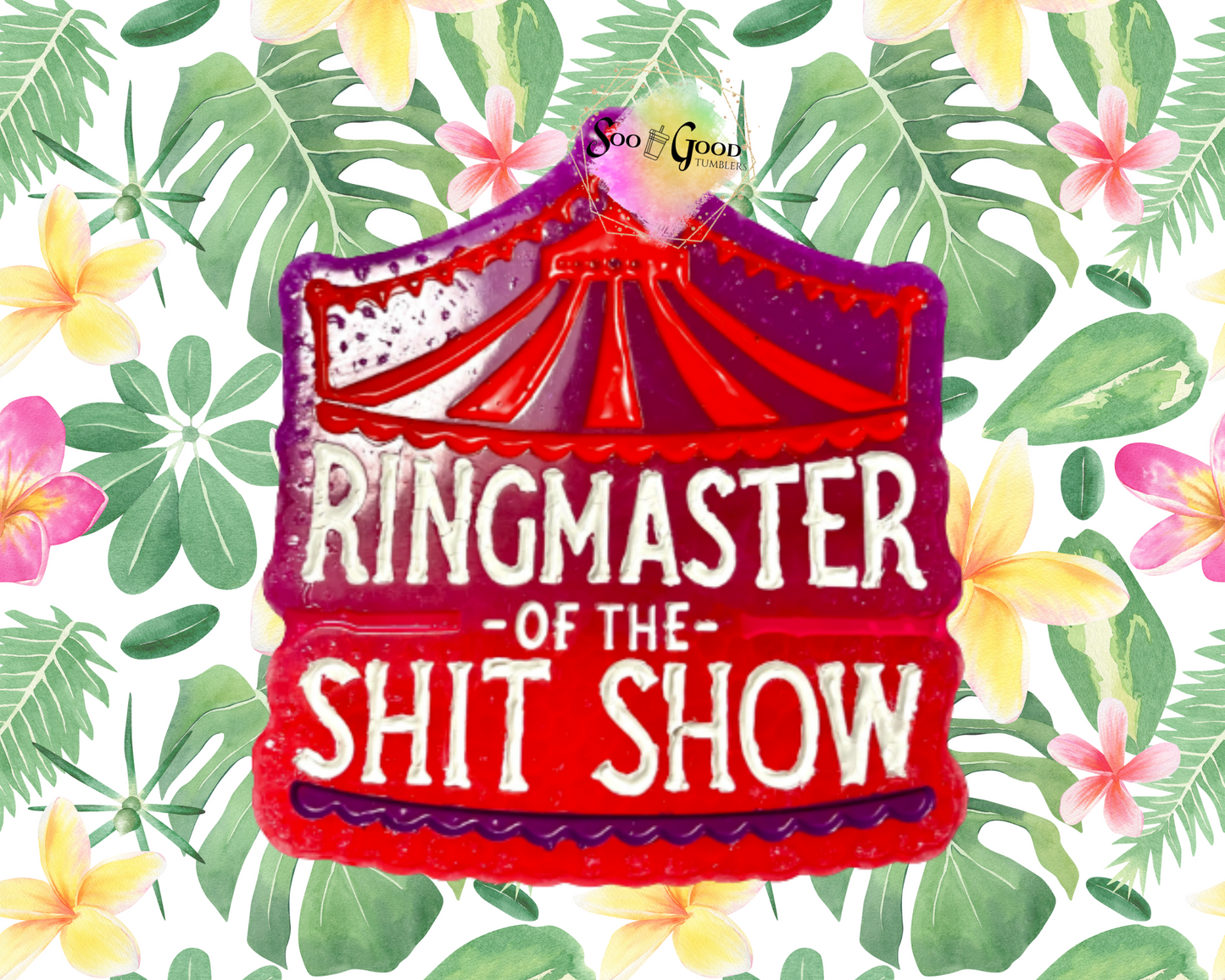 Ringmaster of The Sh!t Show Blinged Car Freshie