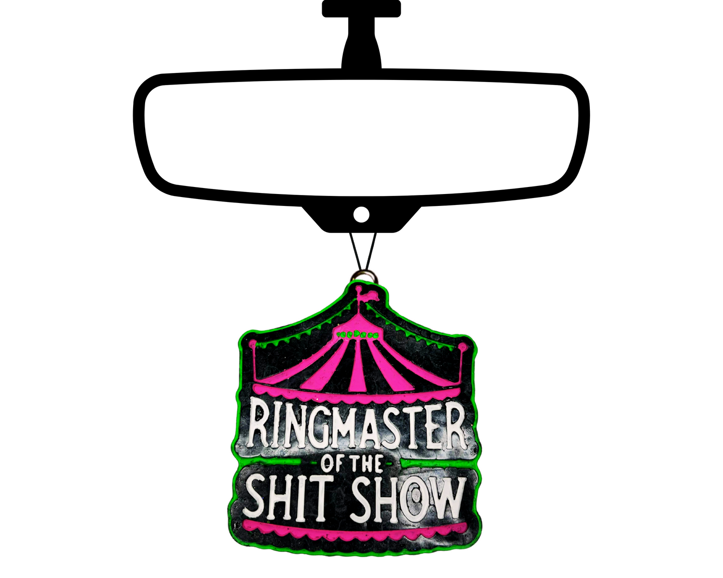 Ringmaster of The Sh!t Show Blinged Car Freshie