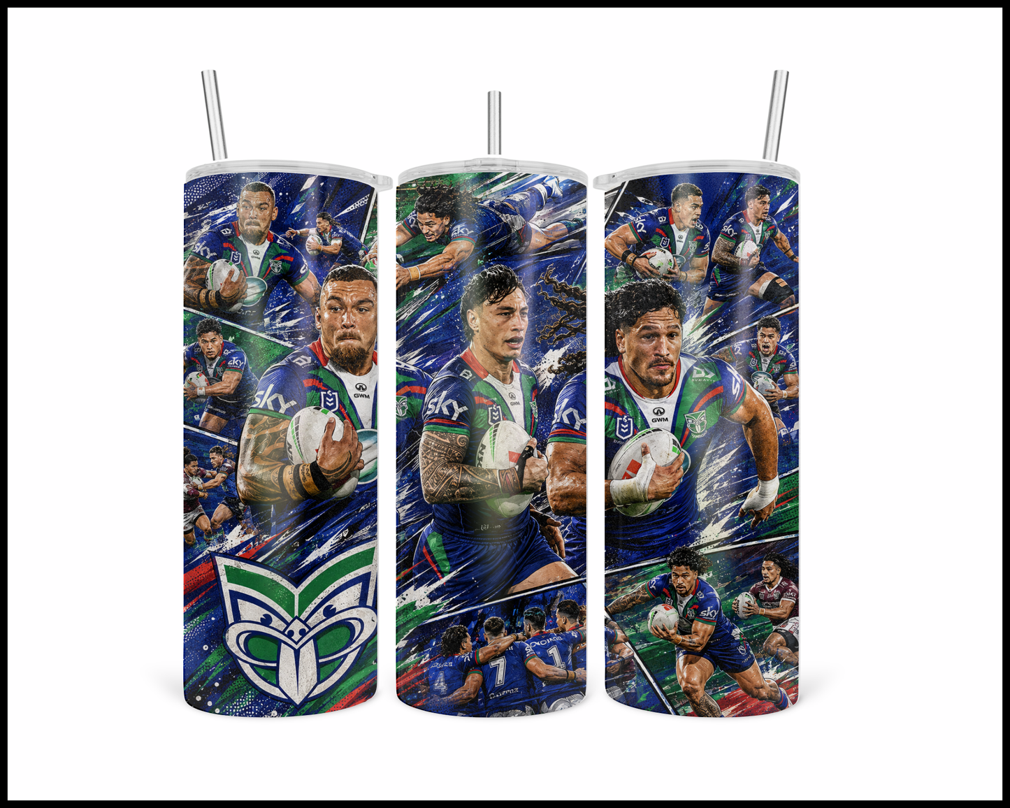 Stainless Steel Tumbler - New Zealand Warriors (5482)