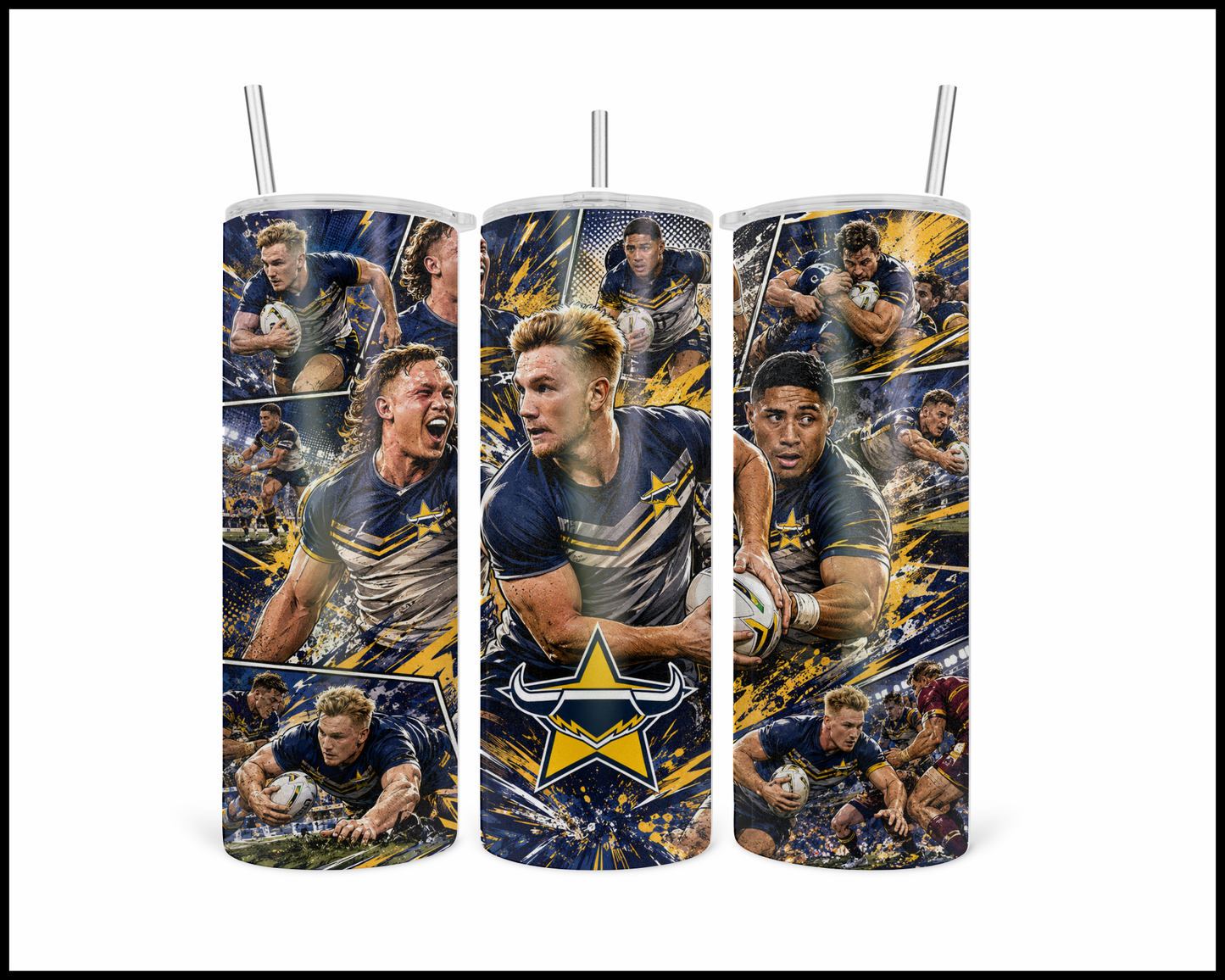 Stainless Steel Tumbler - North Queensland Cowboys (5483)