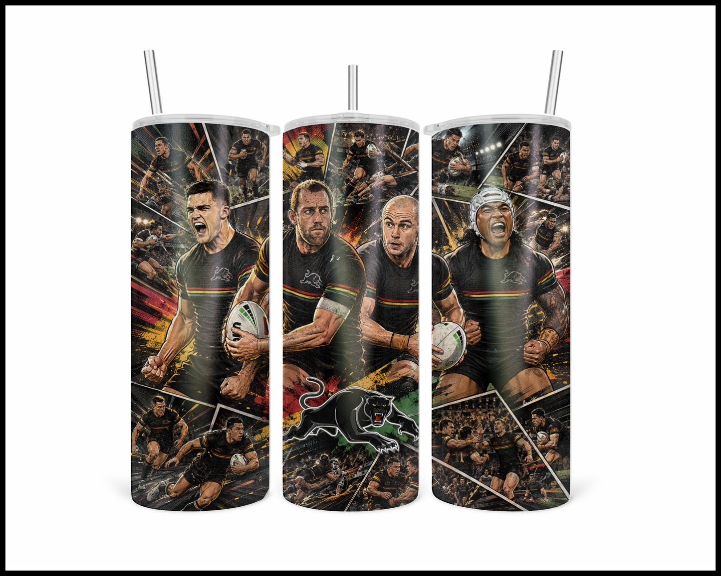 Stainless Steel Tumbler - Penrith Panthers (5485)