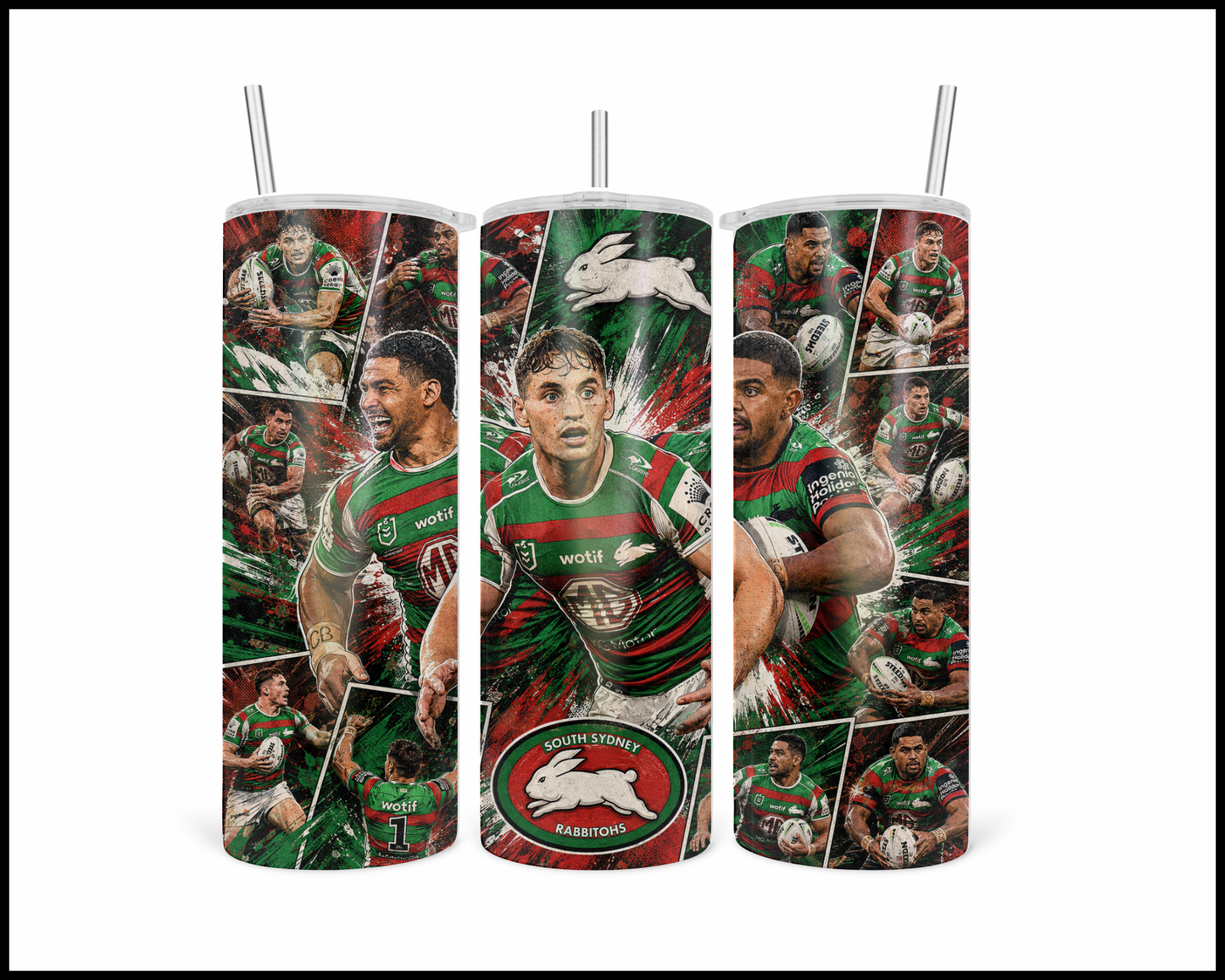 Stainless Steel Tumbler - South Sydney Rabbitohs (5486)