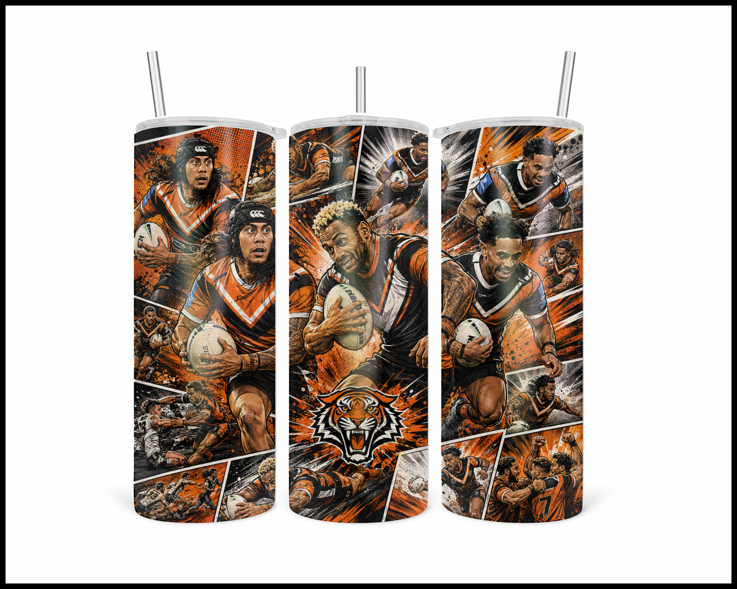 Stainless Steel Tumbler - West Tigers (5489)