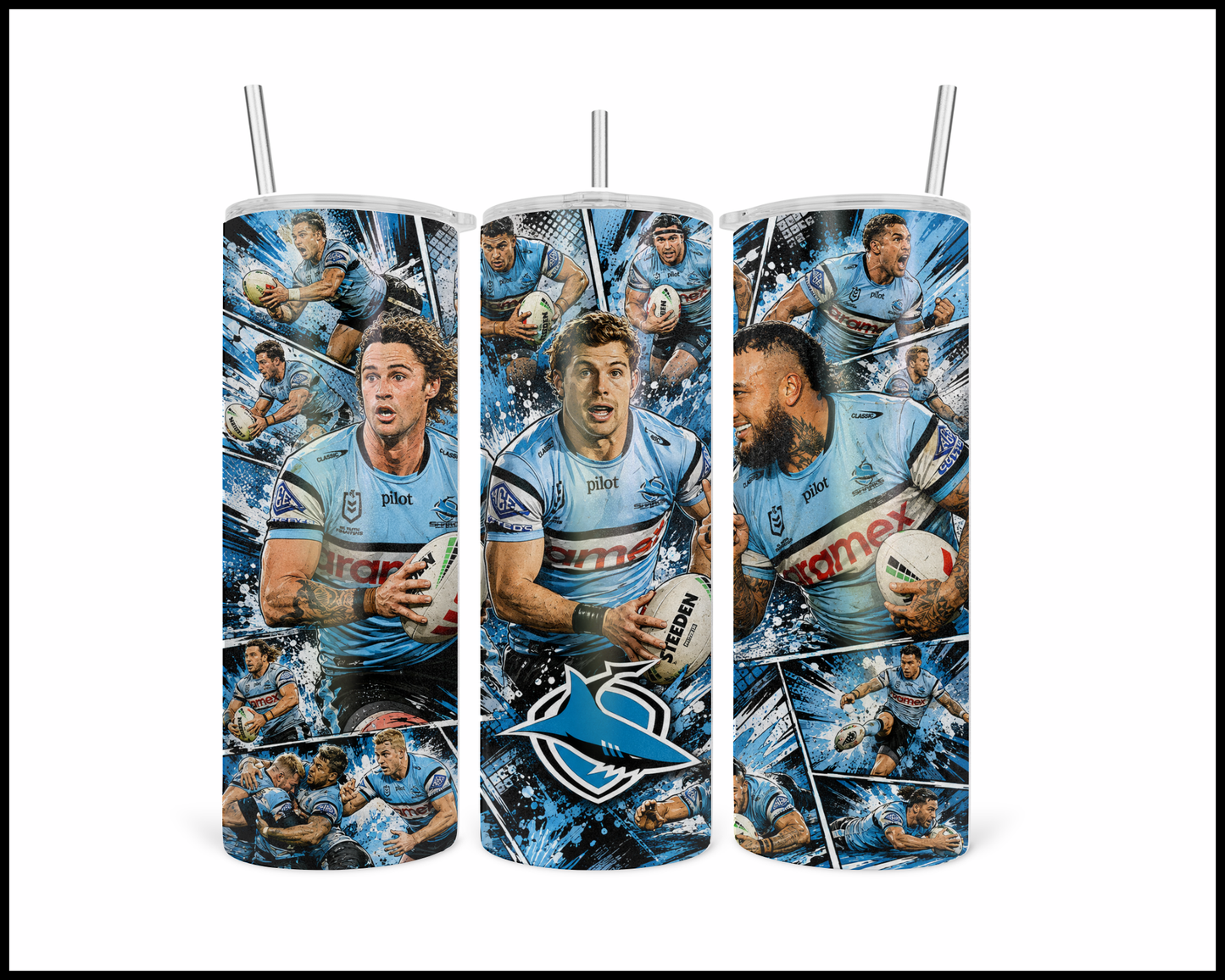 Stainless Steel Tumbler - Cronulla Sharks (5476)