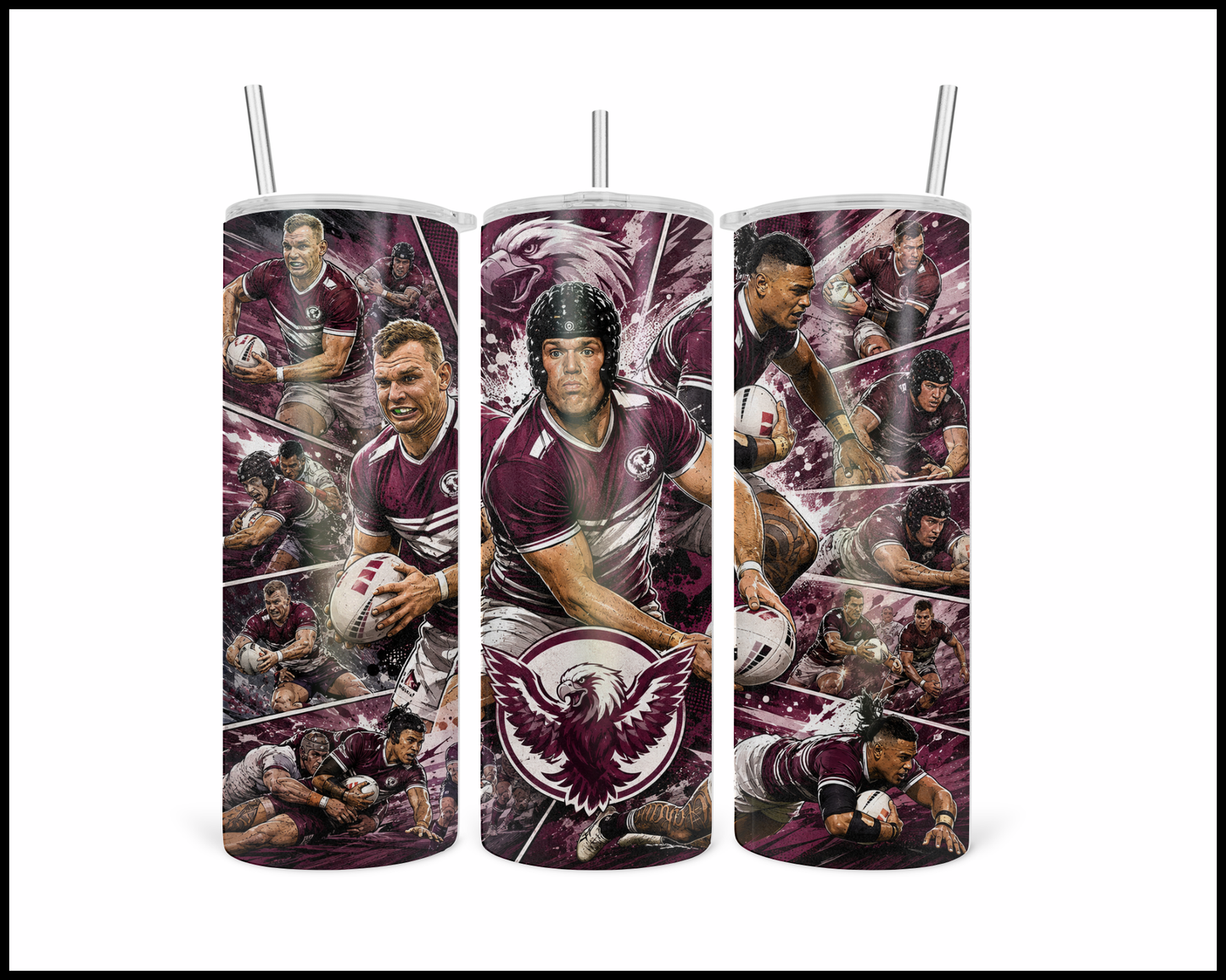 Stainless Steel Tumbler - Manly Sea Eagles (5479)