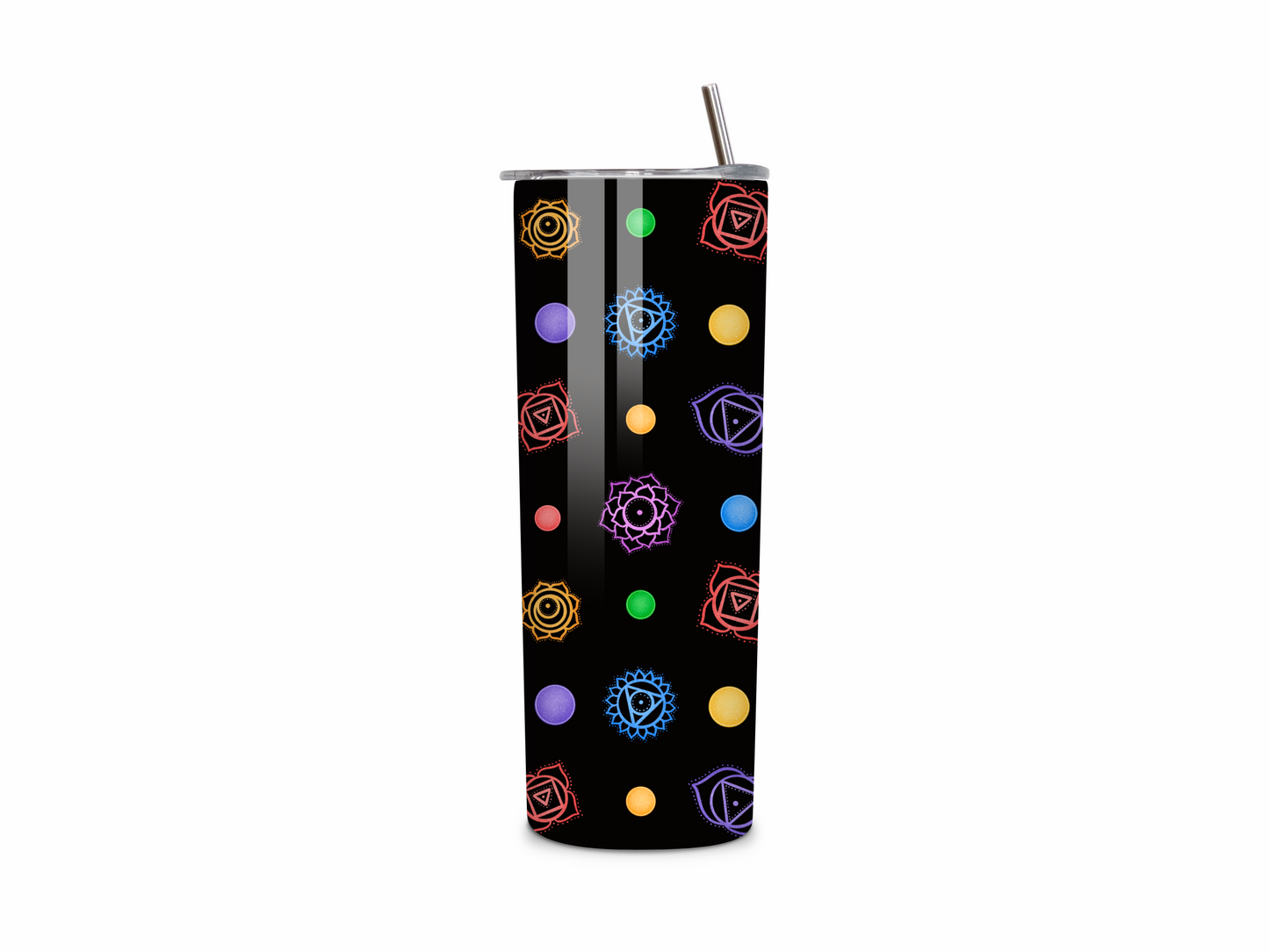 7 Chakras Wrap Paper Tumbler