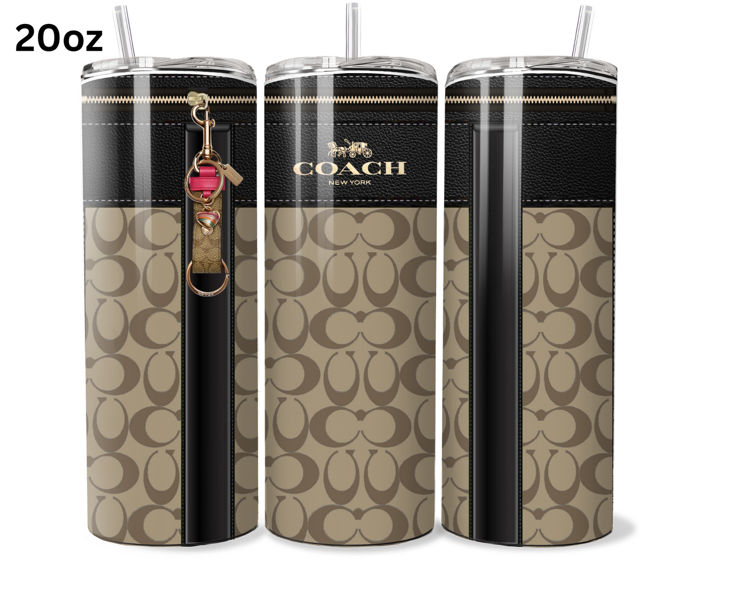 Coach Handbag Inspired Tumbler (057)