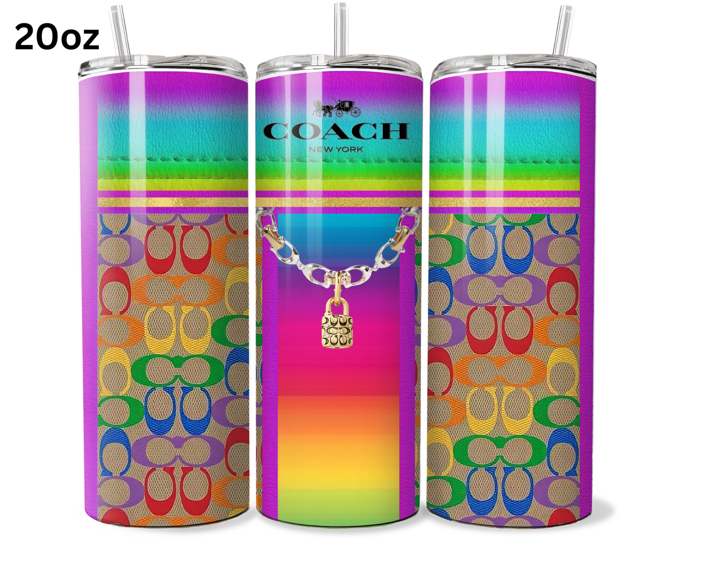 Coach Handbag Inspired Tumbler (055)