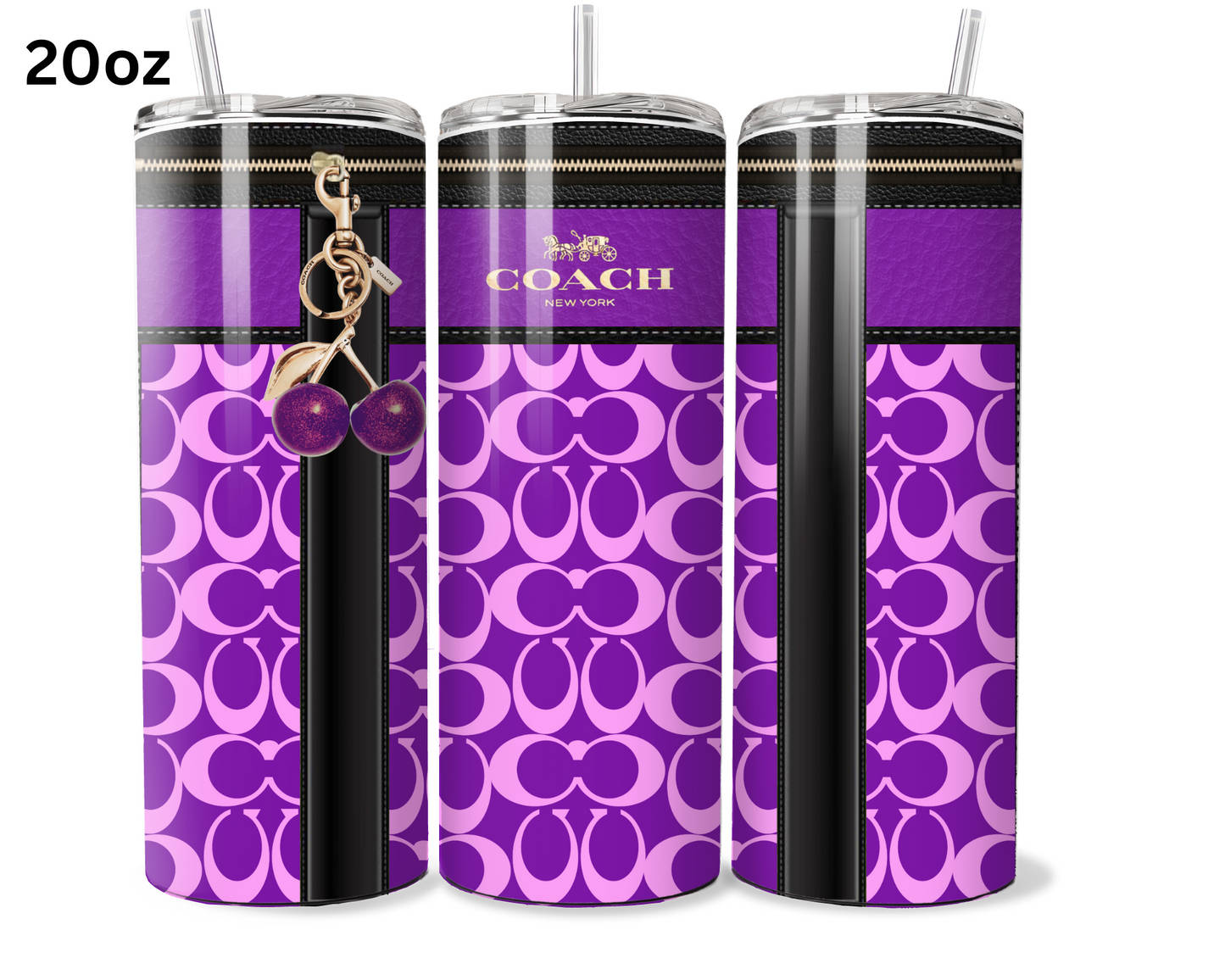 Coach Handbag Inspired Tumbler (064)
