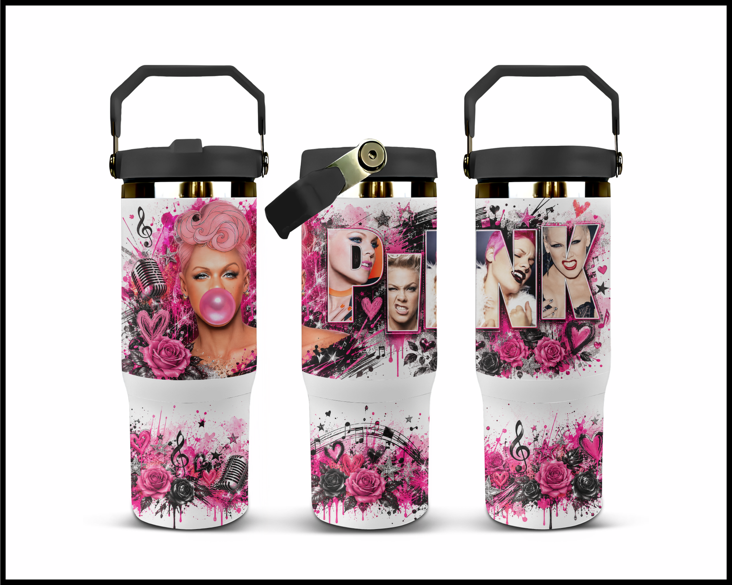 P!nk Big Guzzler Stainless Steel Tumbler (1003)