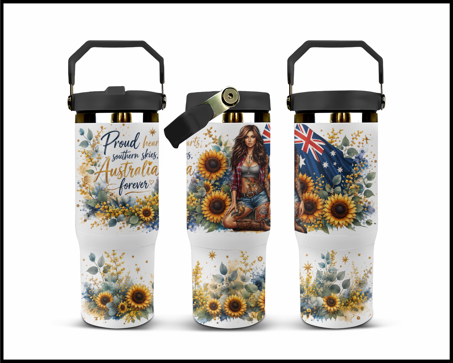Australia Forever Big Guzzler Stainless Steel Tumbler (1021)