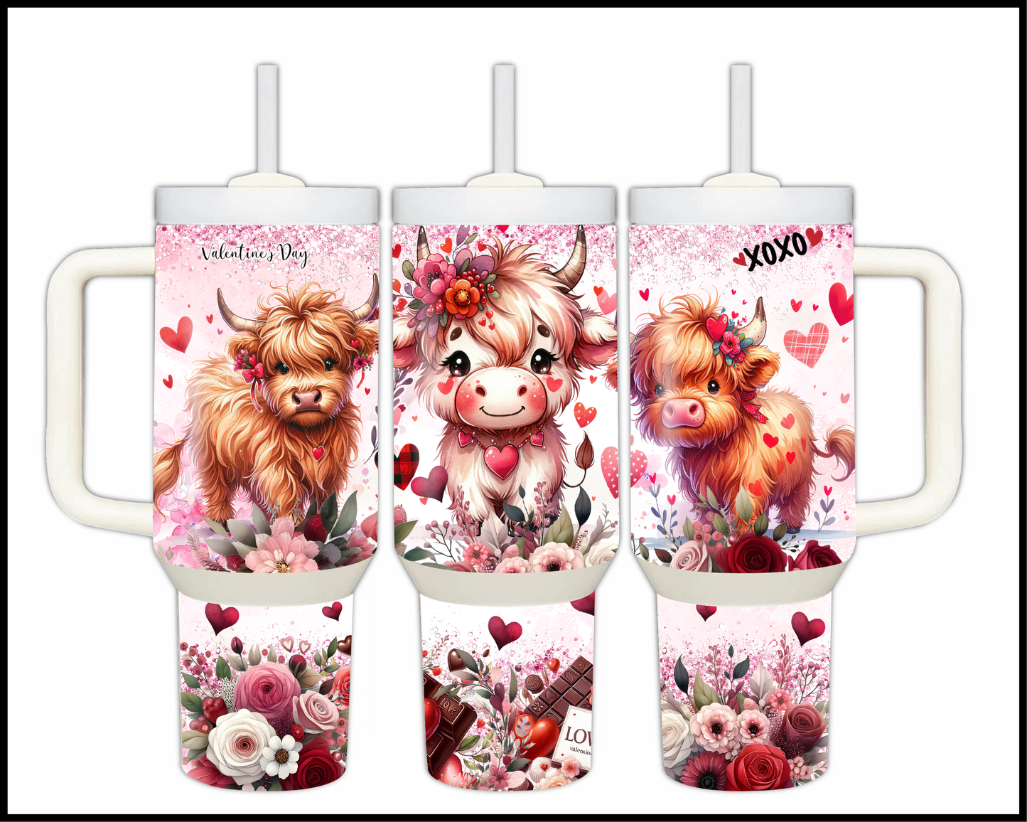 Cupid’s Calf Stainless Steel Big 40oz Tumbler (122)