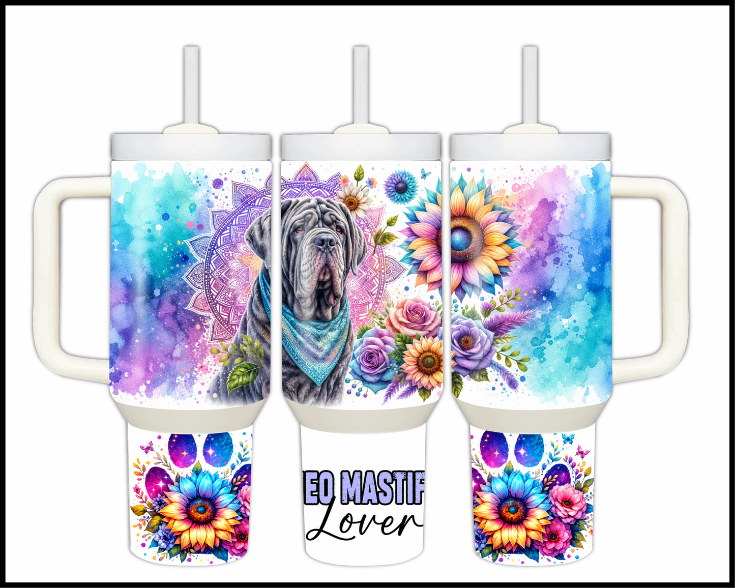 Neapolitan Mastiff Lover Stainless Steel Big 40oz Tumbler (967)
