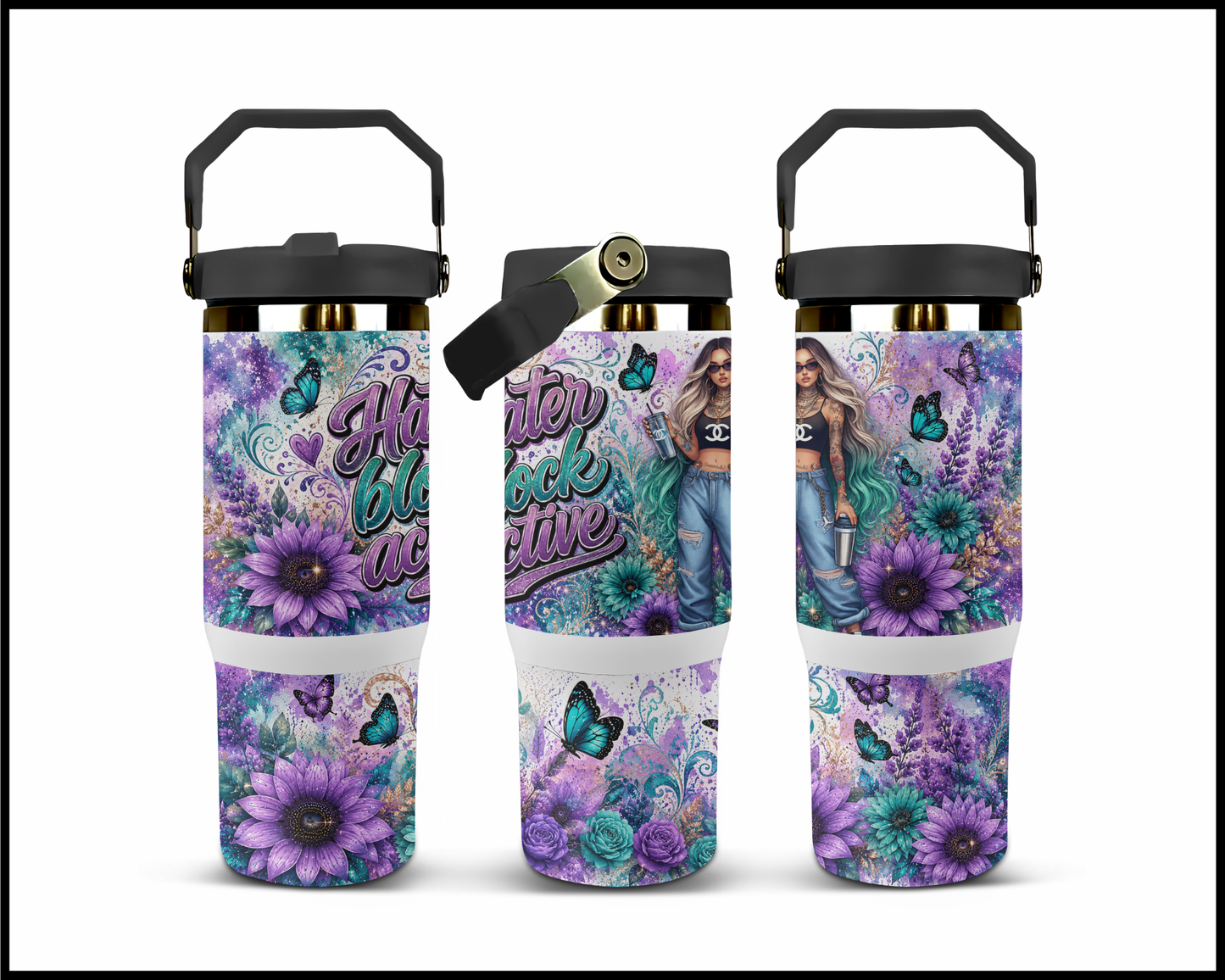 Hater Block Active Big Guzzler Stainless Steel Tumbler (1198)