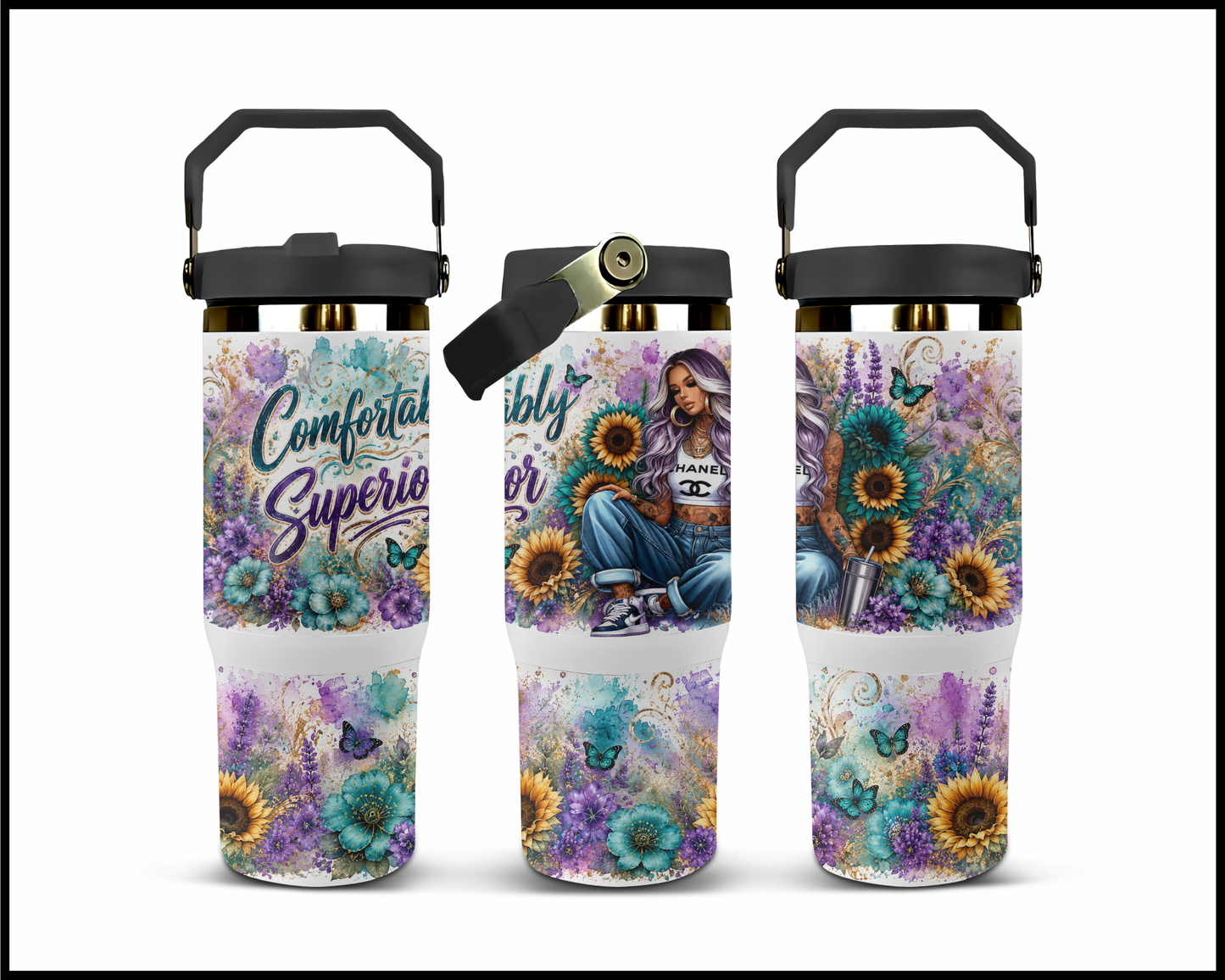 Comfortably Superior Big Guzzler Stainless Steel Tumbler (1199)