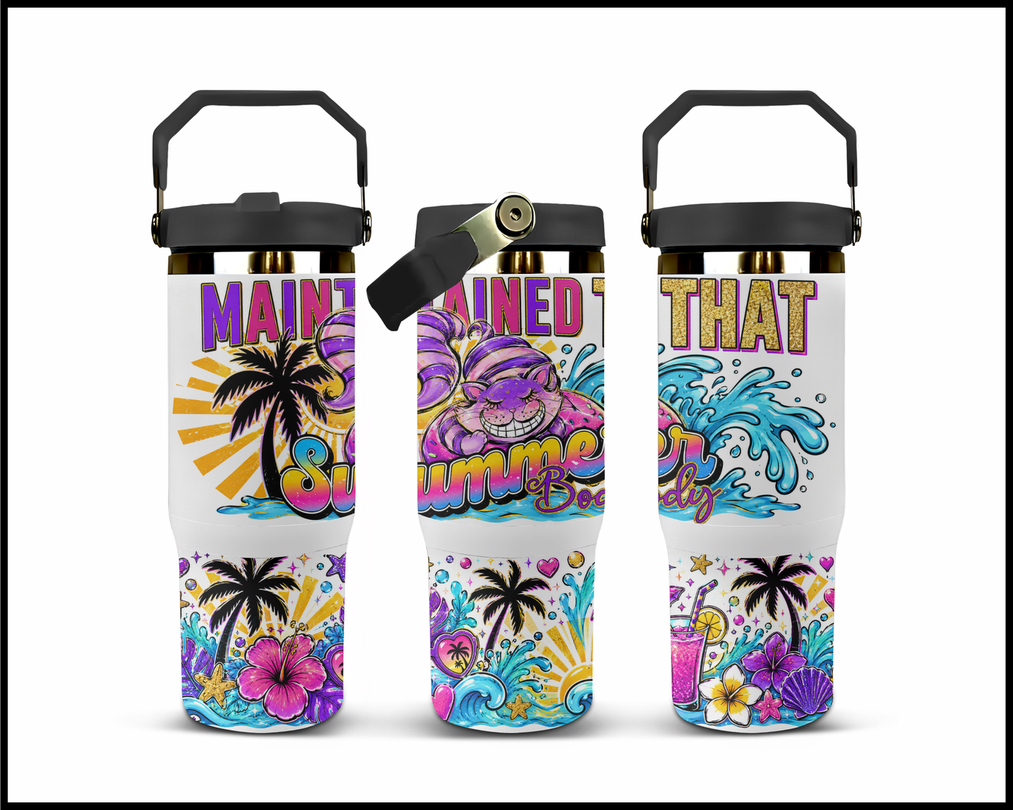Maintained That Summer Body Big Guzzler Stainless Steel Tumbler (1113)