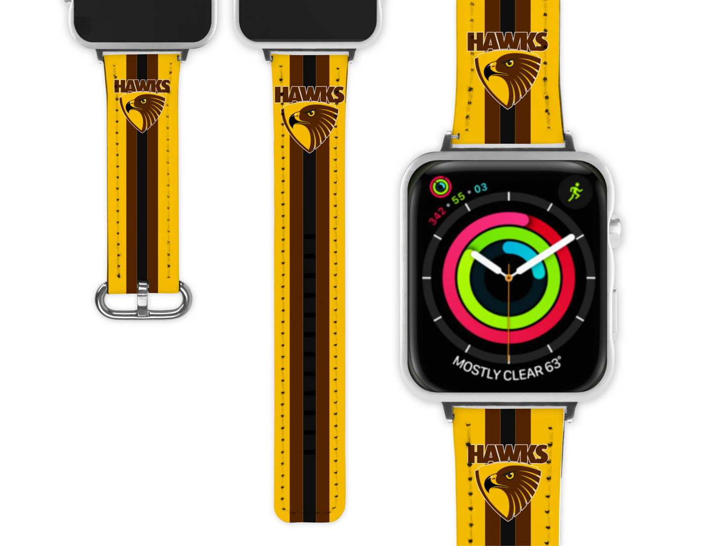 Hawthorn Hawks Apple Watch Band (055)