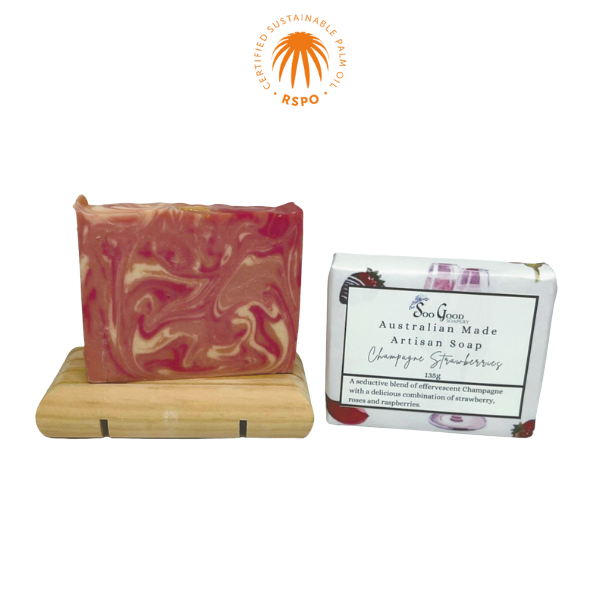 Champagne & Strawberries Clearance Soap