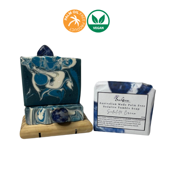 Sodalite Cream Crystal Soap