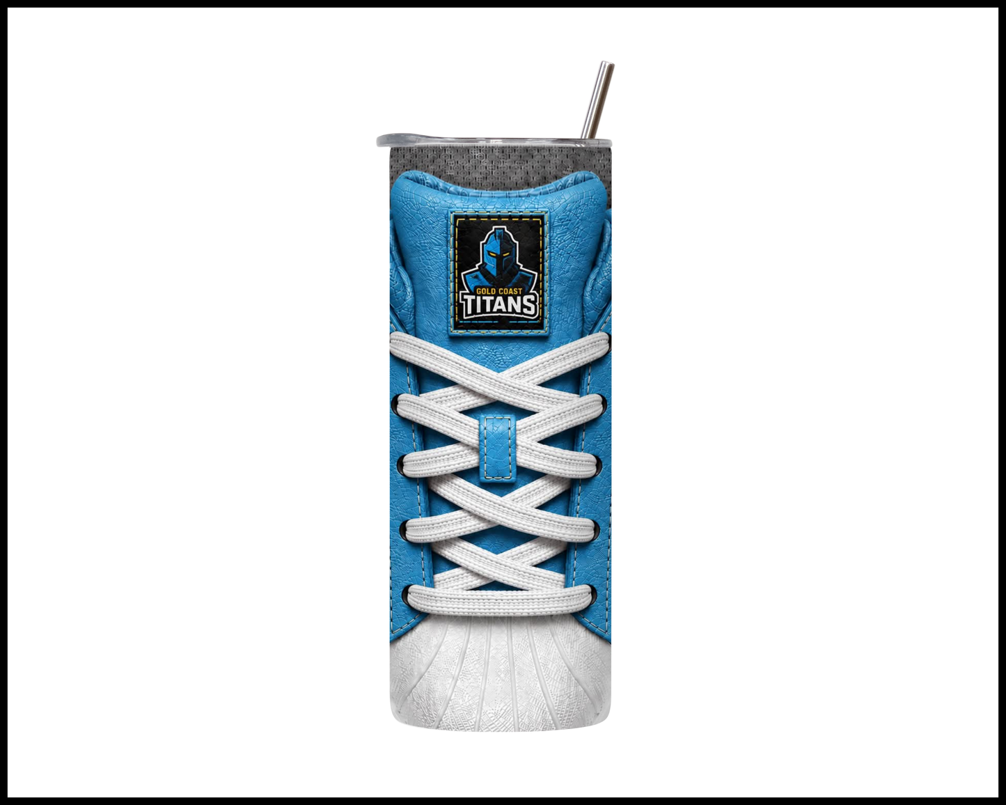 Gold Coast Titans Side-stripe Shoe Inspired Tumbler