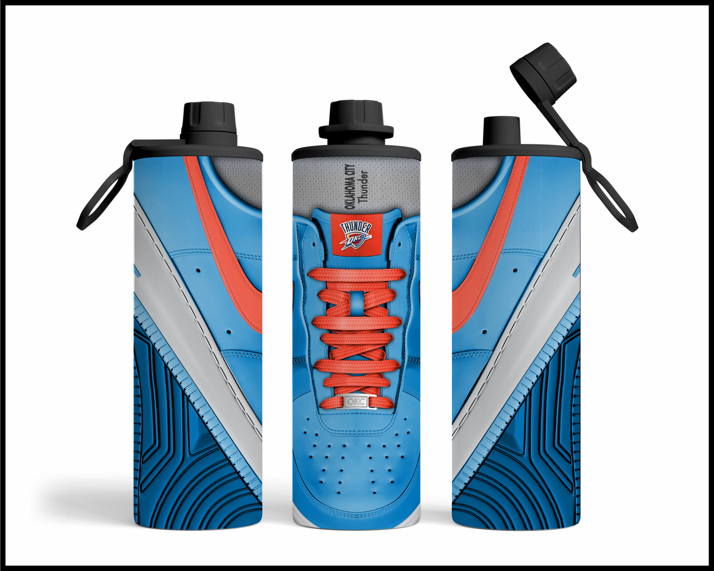 Oklahoma City Thunder Shoe Inspired Tumbler (002)