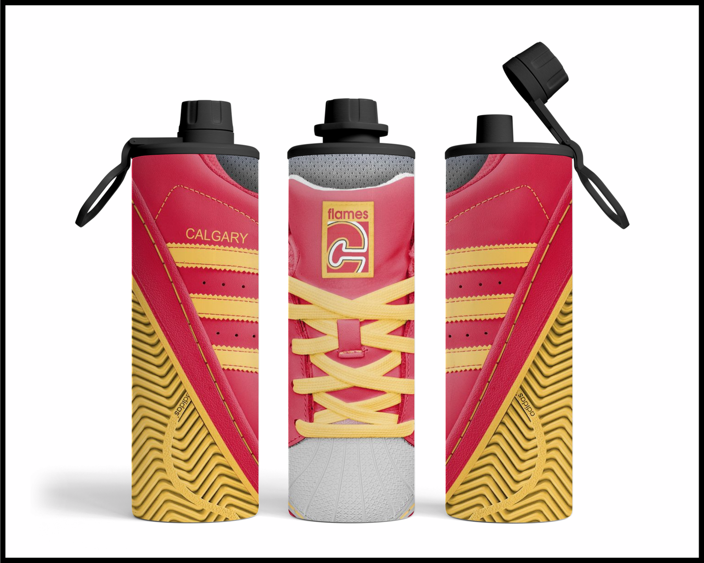 Calgary Flames Shoe Inspired Tumbler (002)