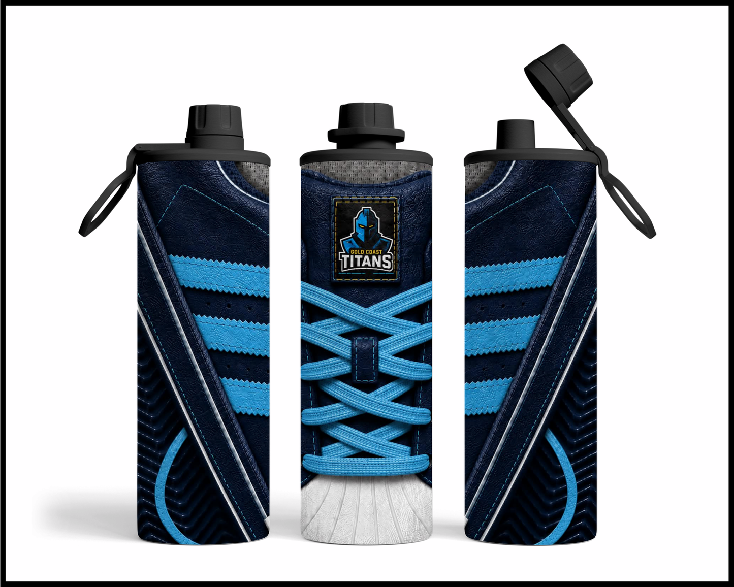 Gold Coast Titans Side-stripe Shoe Inspired Tumbler