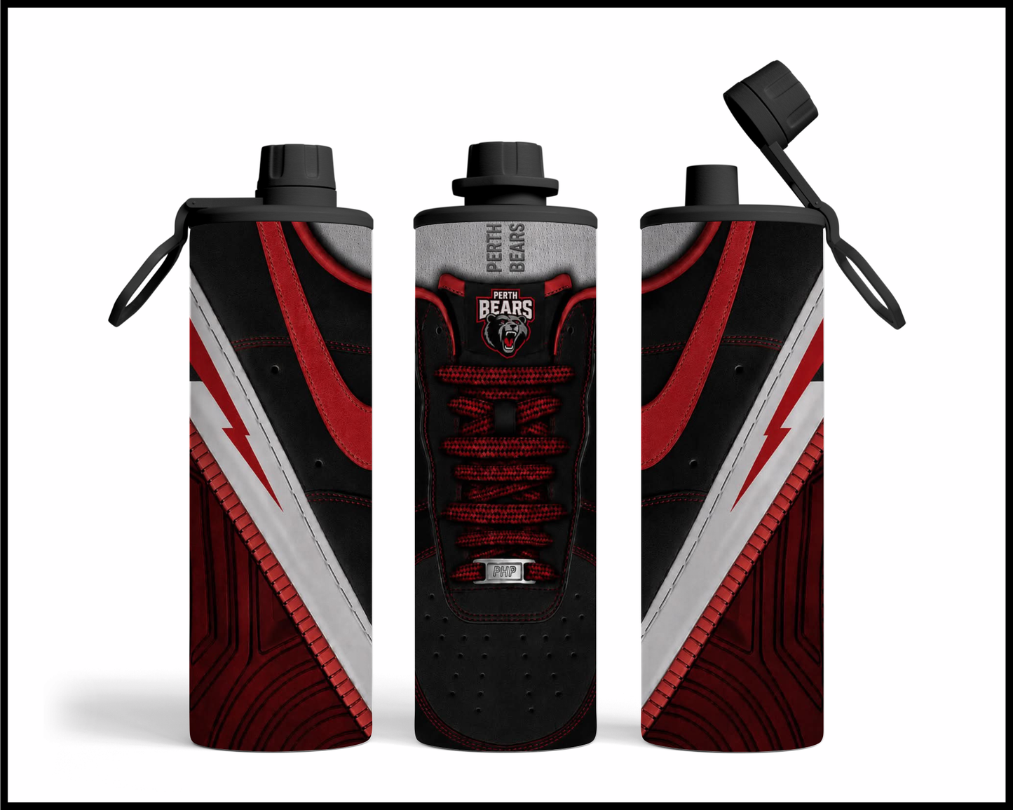 Stainless Steel Tumbler -Perth Bears Shoe Inspired 002