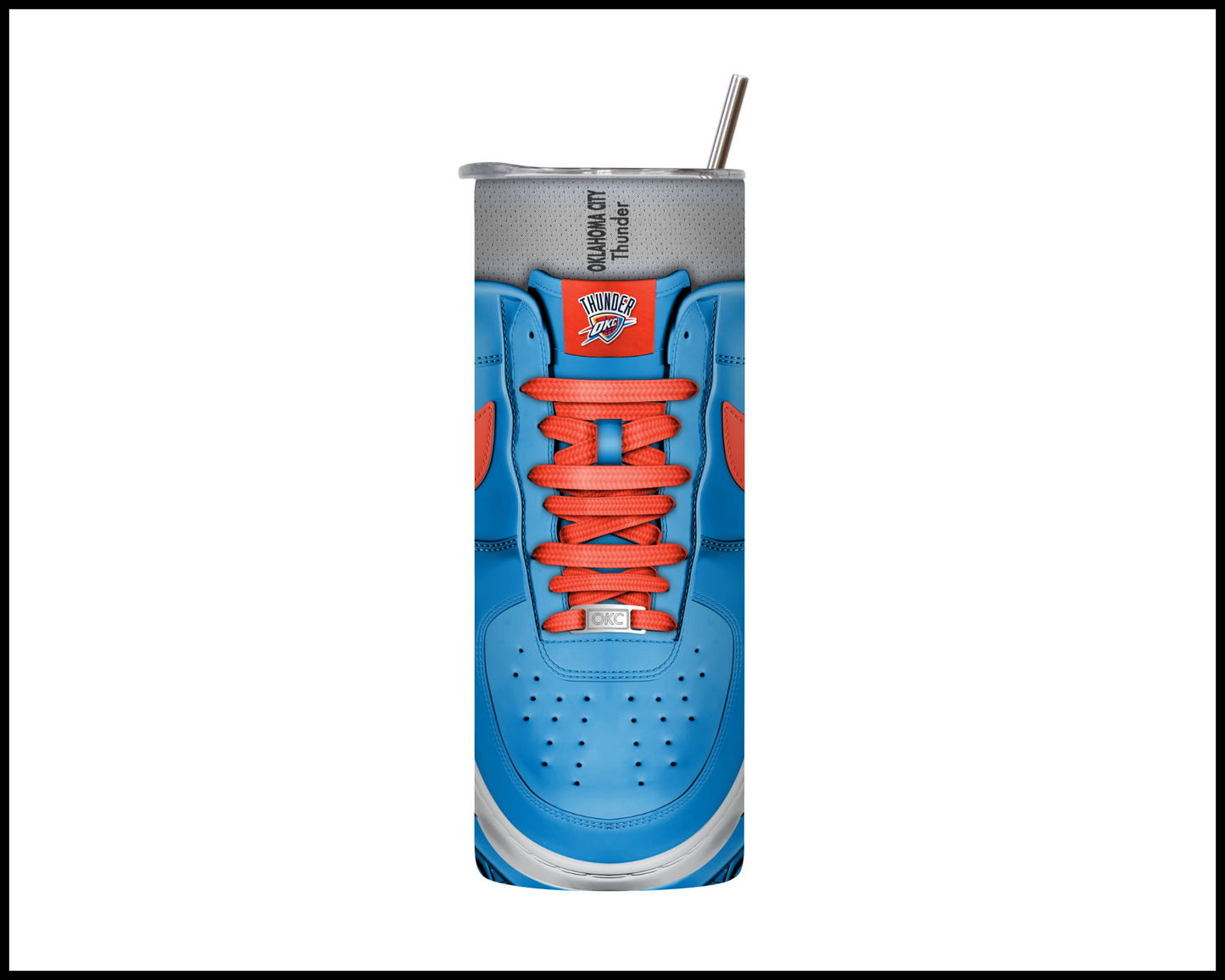 Oklahoma City Thunder Shoe Inspired Tumbler (002)
