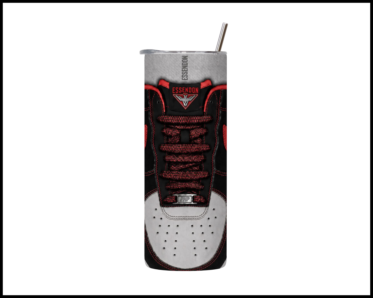 Stainless Steel Tumbler - Essendon Shoe Inspired 002