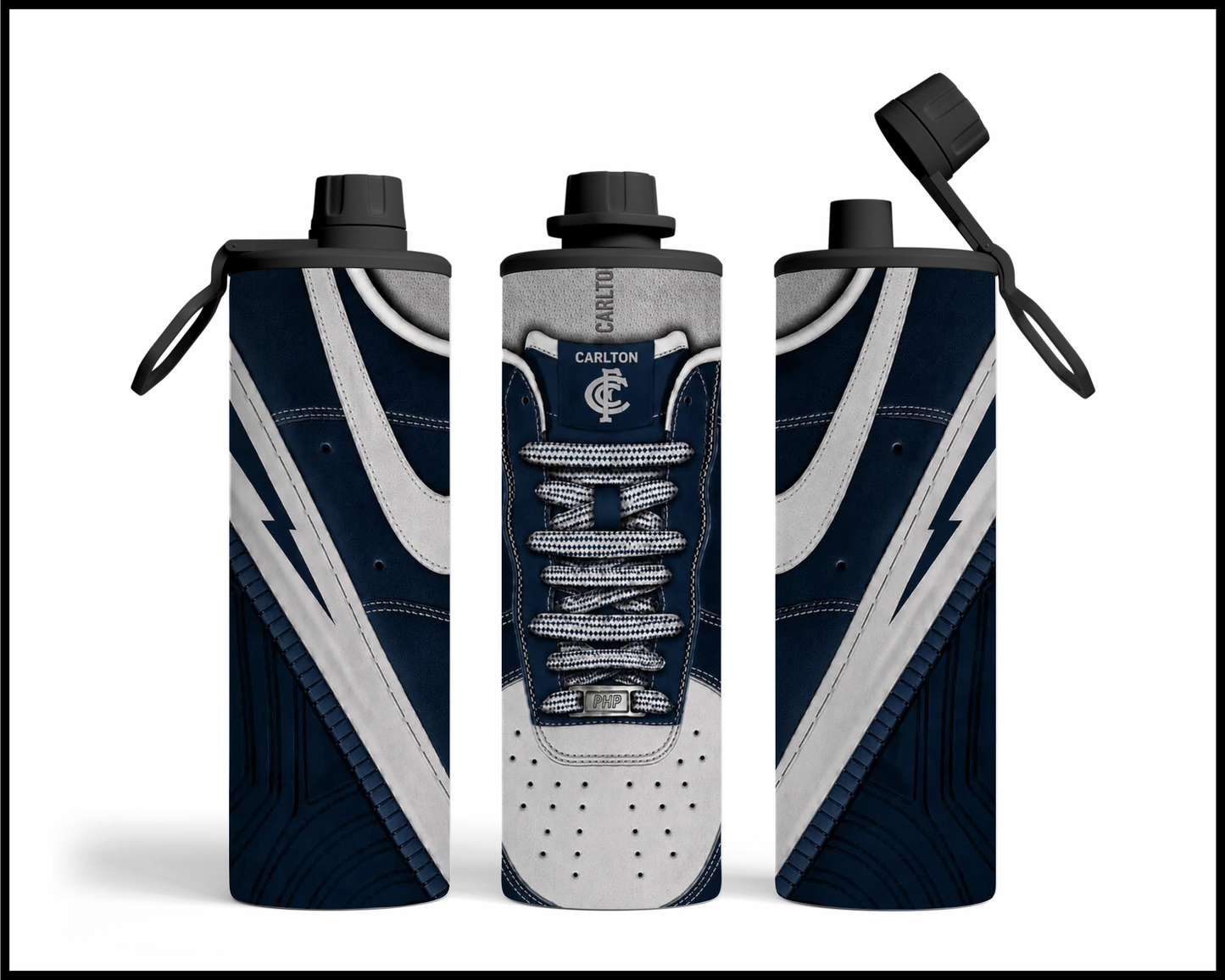 Stainless Steel Tumbler - Carlton Shoe Inspired 003