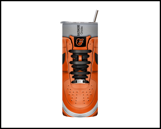 Baltimore Orioles Shoe Inspired Tumbler (003)