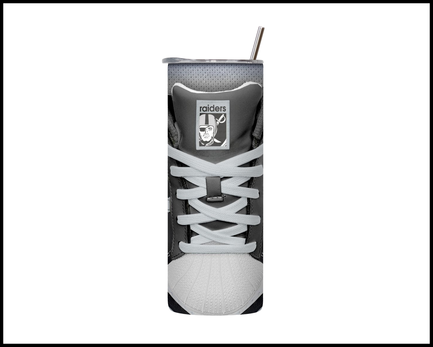 Las Vegas Raiders Shoe Inspired Tumbler (004)