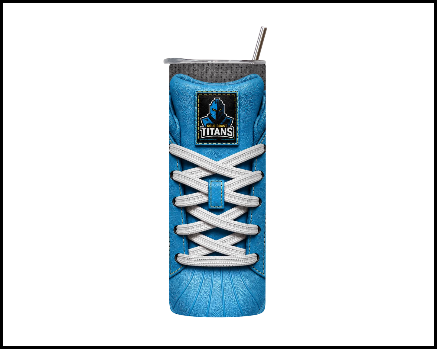 Gold Coast Titans Side-stripe Shoe Inspired Tumbler